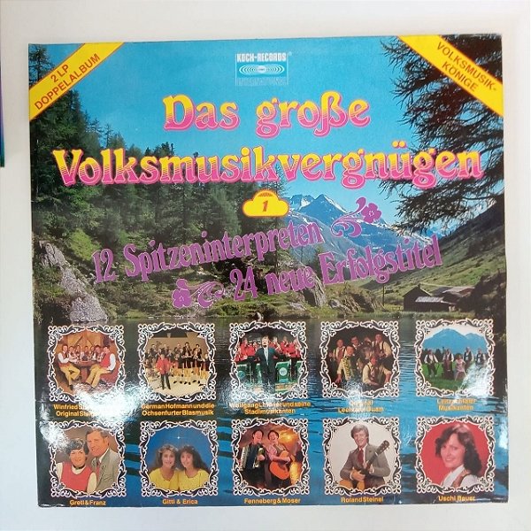 Disco de Vinil das Grobe Volksmusikverg´nügen 1 Interprete 12 Sptizennterpreten /24 Neue Erfolgstitel (1984) [usado]