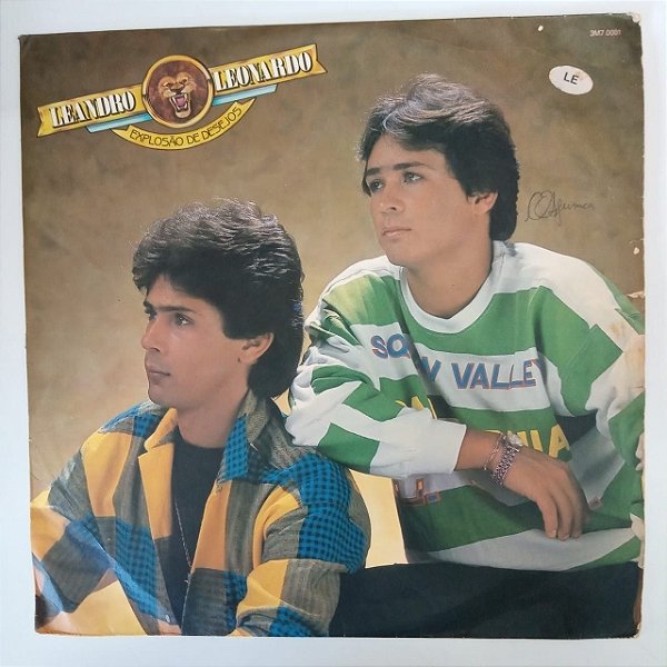 Disco de Vinil Leandro e Leonardo - Explosão de Desejo Interprete Leandro e Leonardo (1986) [usado]