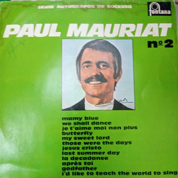 Disco de Vinil Paul Mauriat Nº 2 Interprete Paul Mauriat e Orquestra (1982) [usado]