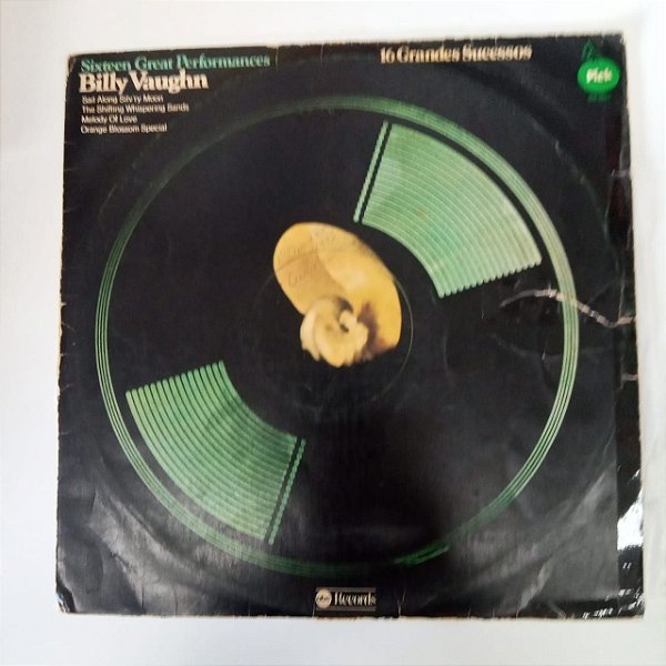 Disco de Vinil Billy Vaughn -sixteen Great Performances Interprete Billy Vaughn e Orquestra (1976) [usado]