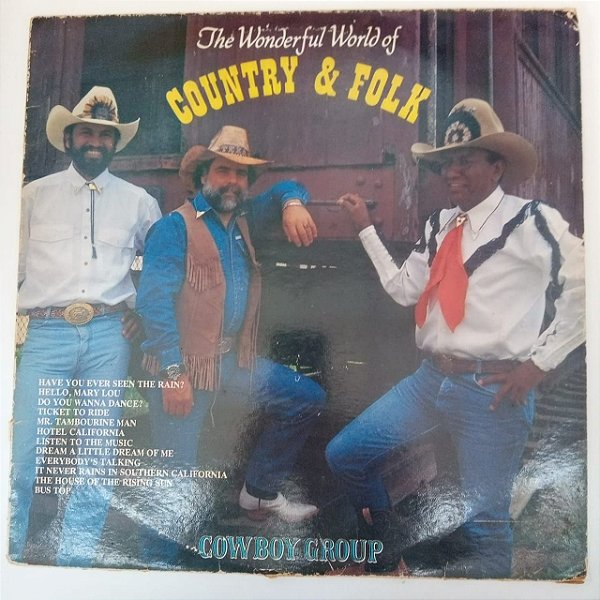 Disco de Vinil The Wonderful World Of Country e Folk Interprete Cowboy Group [usado]