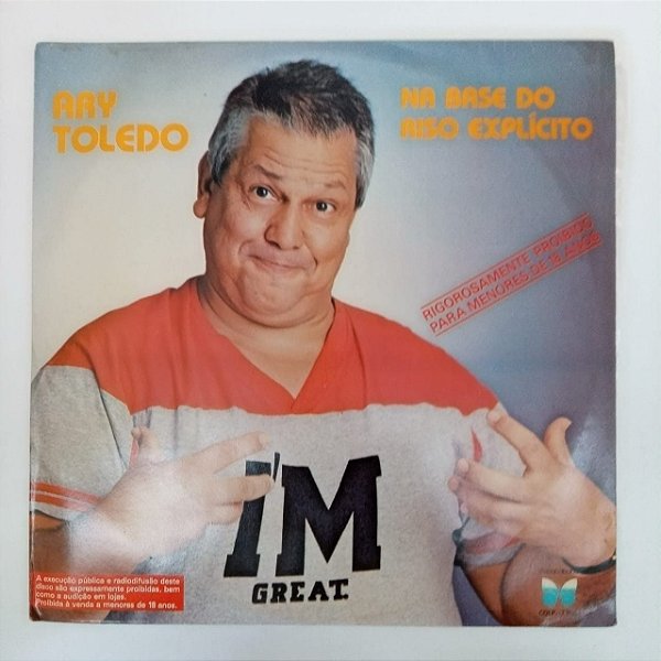 Disco de Vinil Ary Toledo - na Base do Explícito Interprete Ary Toledo (1985) [usado]
