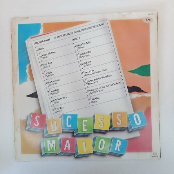 Disco de Vinil Sucesso Maior Interprete Varios Artistas (1988) [usado]