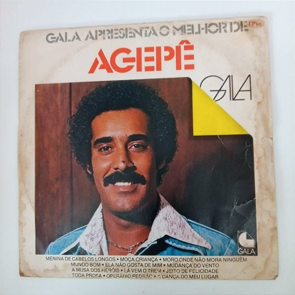 Disco de Vinil Gala Apresenta o Melhor do Agepê Interprete Agepê (1979) [usado]