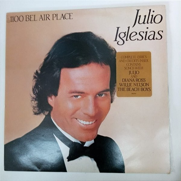 Disco de Vinil Julio Iglesias - 1100 Bael Air Place Interprete Julio Iglesias (1984) [usado]