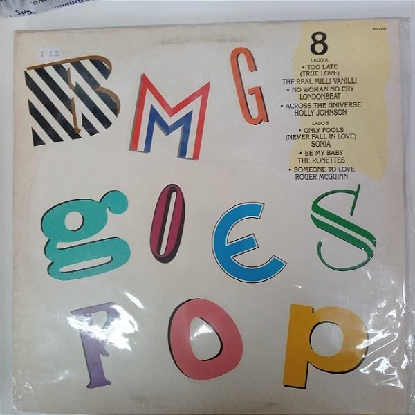 Disco de Vinil Bmg Goes Pop 8 Interprete Varios Artistas [usado]