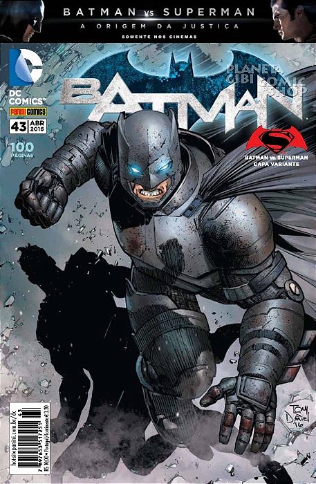 Gibi Batman Nº 43 - Capa Variante Autor Batman Vs Superman (2016) [usado]