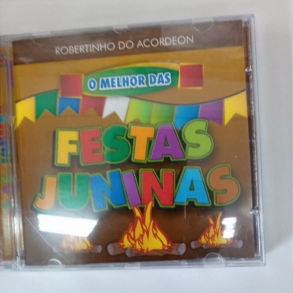 Cd o Melhor das Festas Juninas Interprete Robertinho do Acordeon e Convidados [usado]