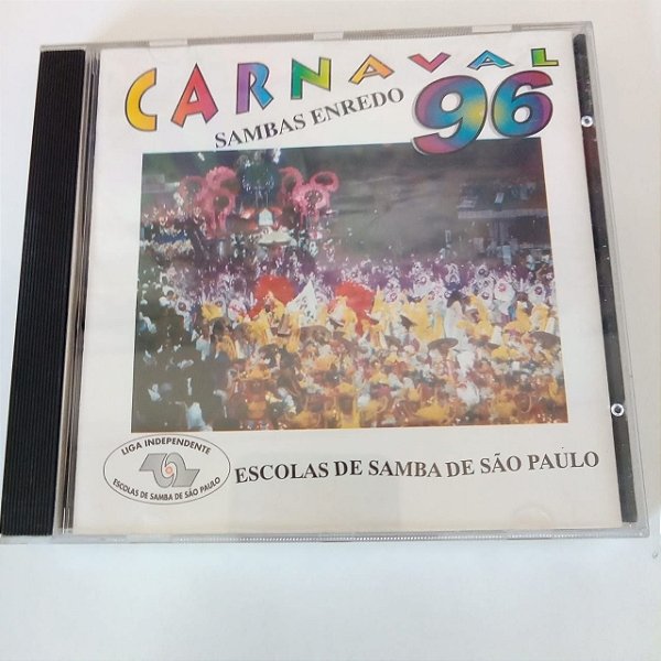 Cd Carnaval 96 - Sambas Enredo Interprete Escolas de Samba de São Paulo (1996) [usado]