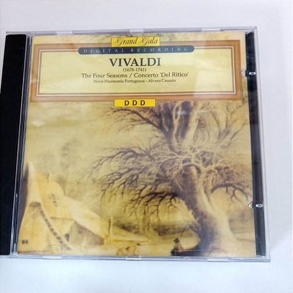 Cd Grand Gala Digital Recording - Vivaldi Interprete Nova Filermonia Portuguesa - Alvaro Cassuto (1992) [usado]