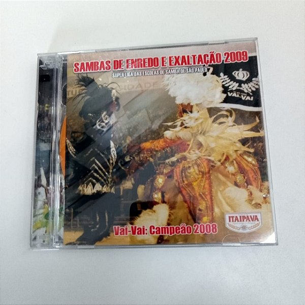 Cd Sambas de Enredo de Exaltação 2009 Interprete Va-vai Campeã de 2008 (2007) [usado]