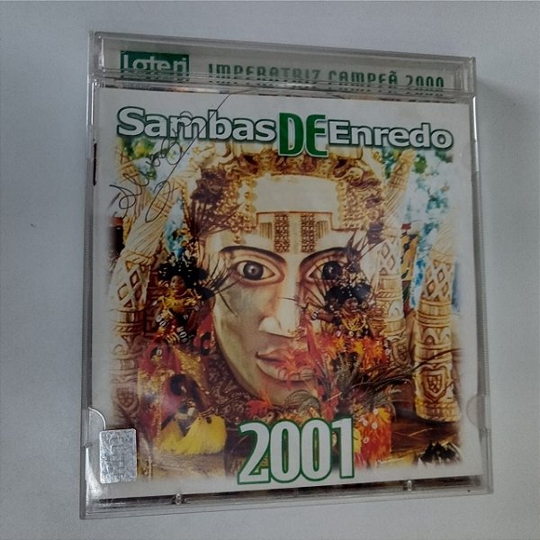 Cd Sambas de Enredo 2001 Interprete Beija - Flor Vice Campeã em 2000 (2000) [usado]