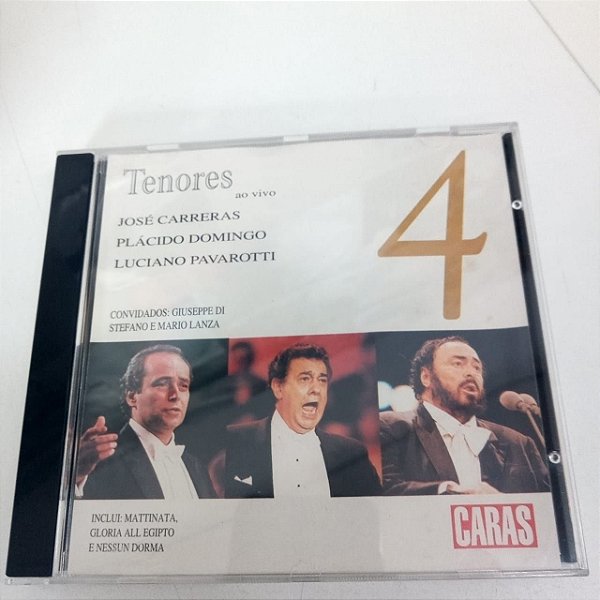Cd Tenores - José Carreras , Placido Domingo, Luciano Povaroti Interprete Tenores- José Carreras , Placido Domingo, Luciano Pavarotti [usado]