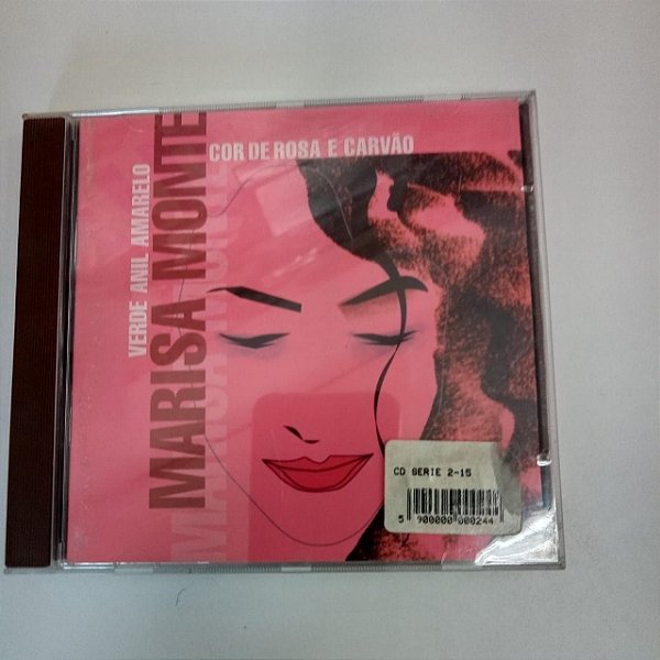 Cd Marisa Monte - Verde Anil Amarelo /cor de Rosa e Carvão Interprete Marisa Monte [usado]