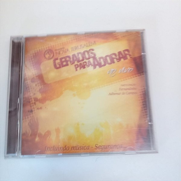 Cd Gerados para Adorar Aovivo - Ministério Nova Jerusalém Interprete Ministério Nova Jerusalém [usado]