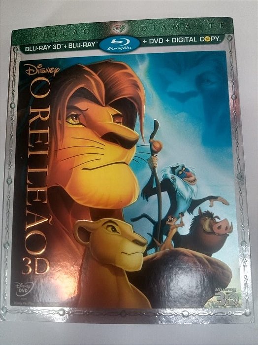 Cd o Rei Leão 3d - Blu Ray 3 D / 4 Dvds Interprete Jon Favreau [usado]