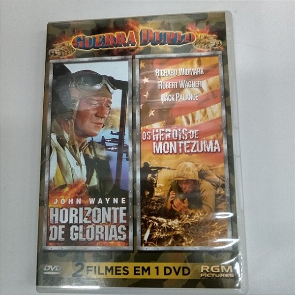Dvd Dois Fimes em um Dvd - Horizonte de Glórias /os Heróis de Montezuma Editora Ágata [usado]