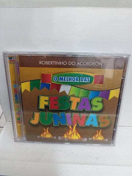 Cd o Melhor das Festas Juninas Interprete Robertinho do Acordeon [usado]