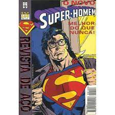 Gibi Super-homem Nº 126 - Formatinho Autor o Novo Super-homem Melhor do que Nunca! Revista de Aço! (1994) [usado]