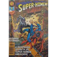Gibi Super-homem Nº 06 - Formatinho Autor Arquivos Roubados... a Identidade Secreta do Super-homem Ameaçada! (1997) [usado]
