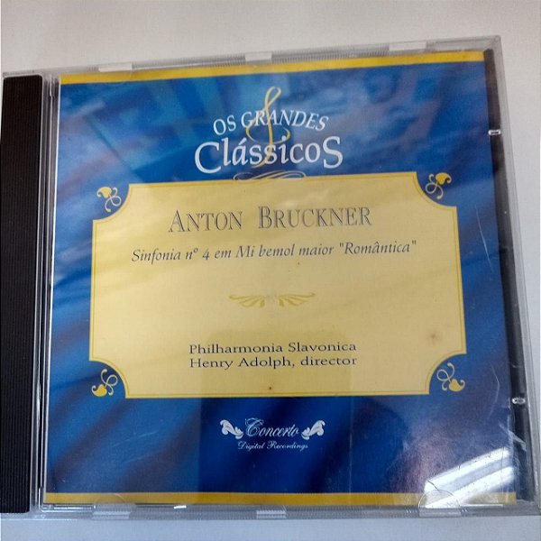 Cd Bruckner - Sinfonia N° 4 em Mi Bemol Interprete Philarmonia Slavonica (1994) [usado]