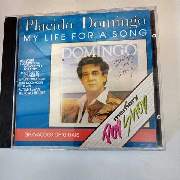 Cd Placido Domnigo - My Life For a Song Interprete Placido Domingo [usado]