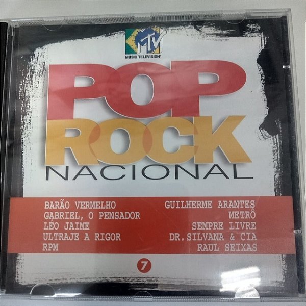 Cd Pop Rock Nacional - Mtv Music - Cd Numero 7 Interprete Barão Vermelho e Outros [usado]