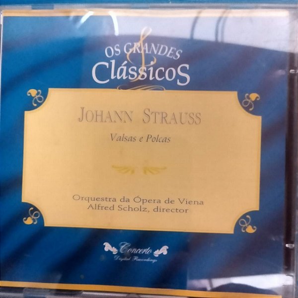 Cd Johann Strauss - Valsas e Polcas Interprete Orquestra da Opera de Viena (1994) [usado]