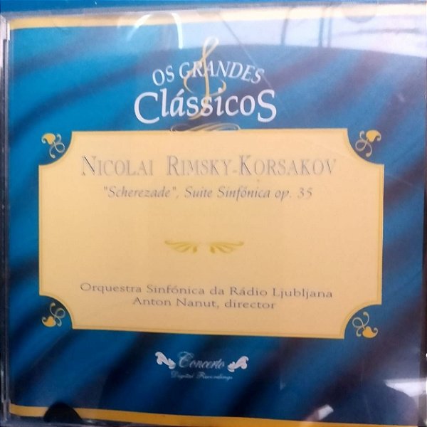 Cd Nicolai Rimsky Horsakov - Scherezade , Suite Sinfonica Op.35 Interprete Orquestra Sinfonica da Rádio Ljubljana (1994) [usado]