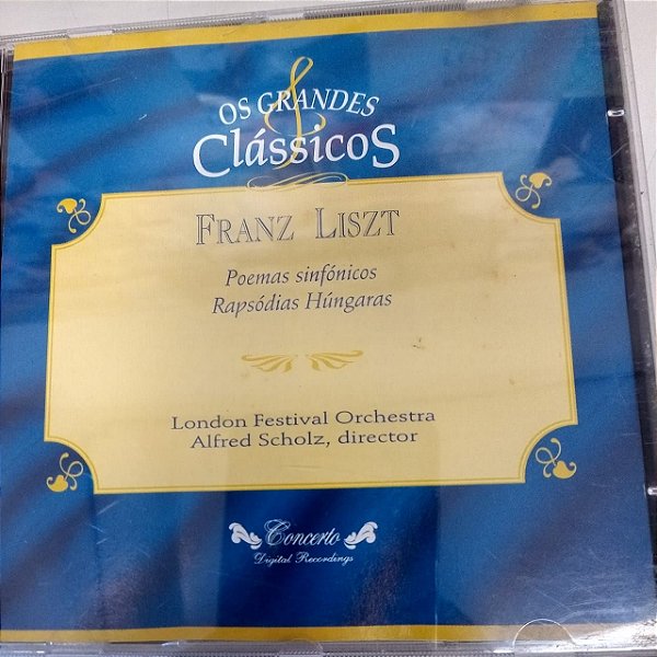 Cd Franz Liszt - Poemas Sinfonicos , Rapsódias Hungaras Interprete London Festival Orchestra (1995) [usado]