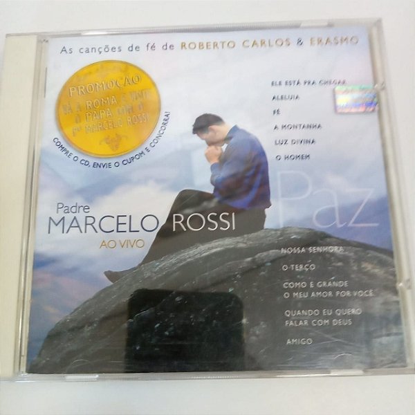 Cd Padre Marcelo Rossi ao Vivo Interprete Padre Marcelo Rossi [usado]