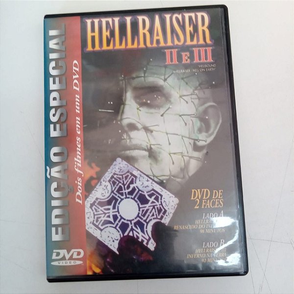 Dvd Hellraiser 2 e 3 Editora Estudio de Cinema [usado]