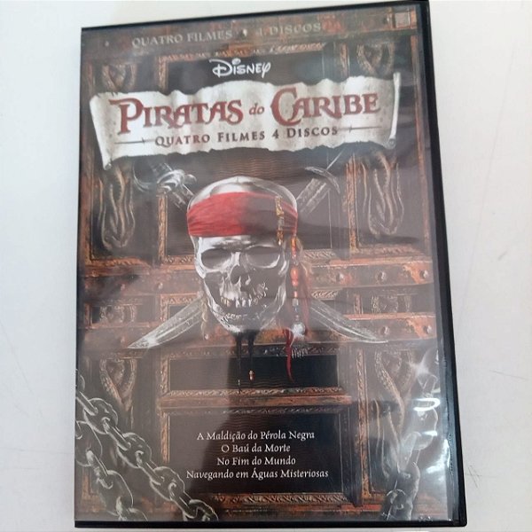 Dvd Piratas do Caribe - Quatro Filmes /4 Discos Editora Walt Disney [usado]