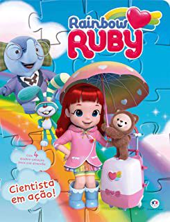 Livro Rainbow Ruby- Cientista em Ação! com 4 Quebra-cabeças para sua Diversão Autor Desconhecido (2019) [seminovo]
