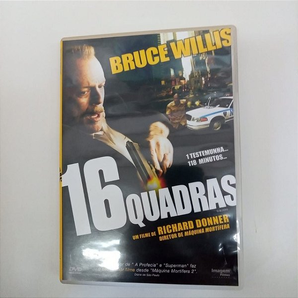 Dvd 16 Quadras - a Testemunha , 118 Minutos Editora Richard Donner [usado]