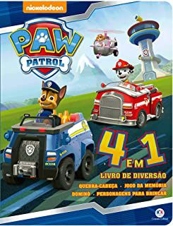Livro Paw Patrol- 4 em 1 Quebra-cabeça . Jogo da Memória . Dominó . Personagens para Brincar Autor Desconhecido (2018) [seminovo]