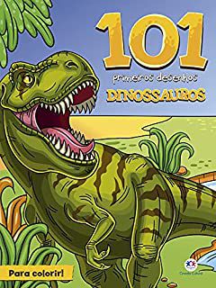 Livro 101 Primeiros Desenhos: Dinossauros -para Colorir! Autor Desconhecido (2021) [seminovo]
