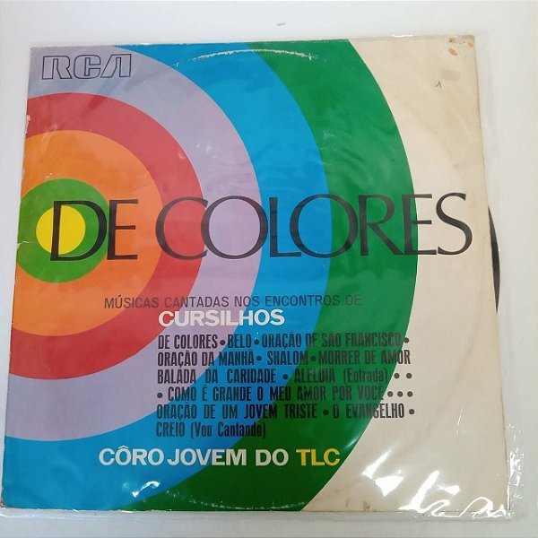 Disco de Vinil Decolores Interprete Coro Jovem do Tlc (1982) [usado]