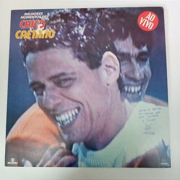 Disco de Vinil Chico e Caetano ao Vivo - Melhores Momentos Interprete Chico Buarque (1986) [usado]