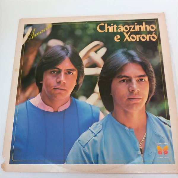 Disco de Vinil Chitãozinho e Xororo - Amante Interprete Chjitaozinho e Xororo (1984) [usado]