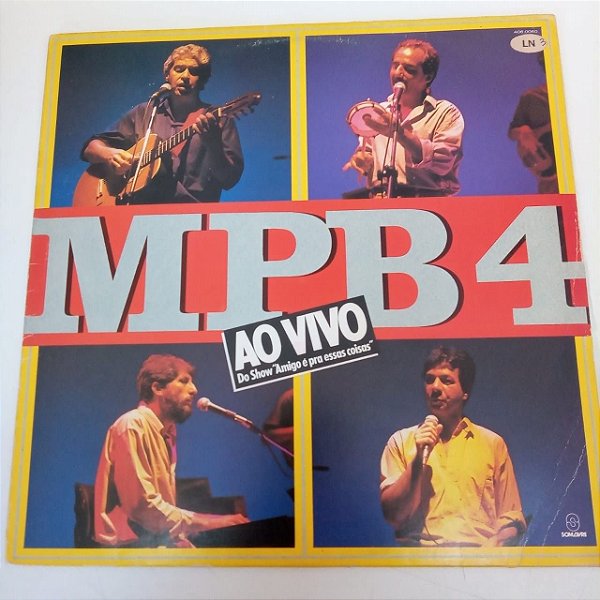 Disco de Vinil Mpb 4 ao Vivo - Amigo é Pr Essas Coisas Interprete Mpb 4 (1989) [usado]