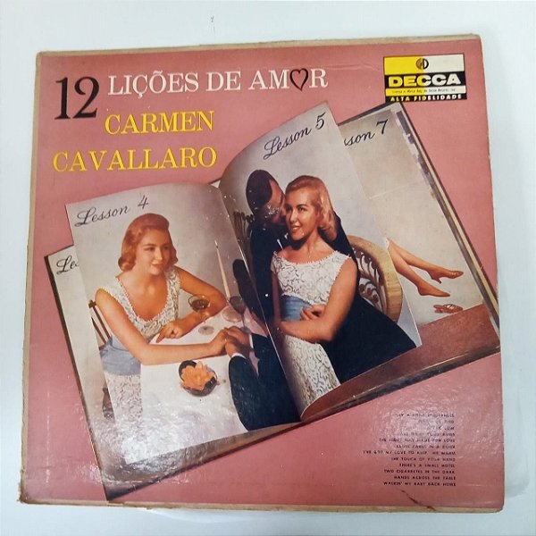 Disco de Vinil Carmen Cavallaro - 12 Lições de Amor Interprete Carmen Cavallaro [usado]