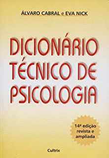 Livro Dicionário Técnico da Psicologia Autor Cabral, Alvaro (2001) [usado]