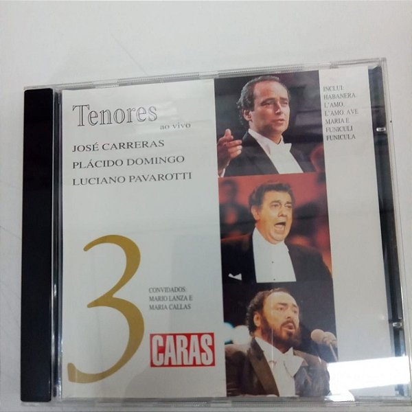 Cd Tenores ao Vivo Vol.3 - Coleção Revista Caras Interprete José Carreras , Plascido Domingo e Luciano Pavarotti [usado]