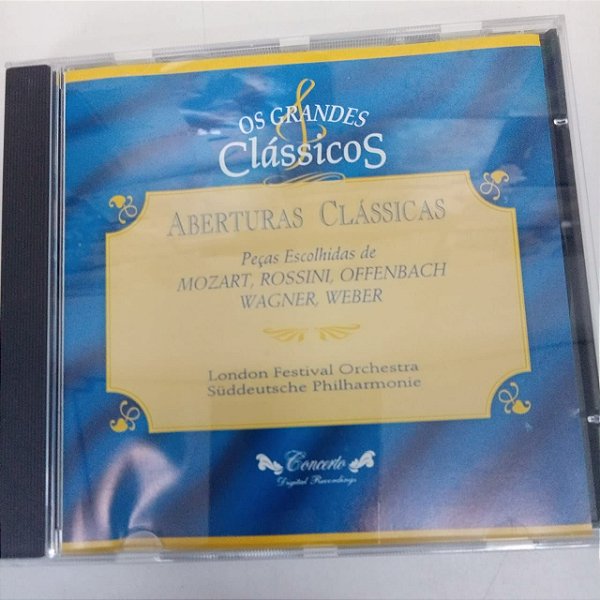 Cd Aberturas Clássicas - Mozart, Rossini , Wagner e Outros Interprete London Festival Orchestra (1995) [usado]