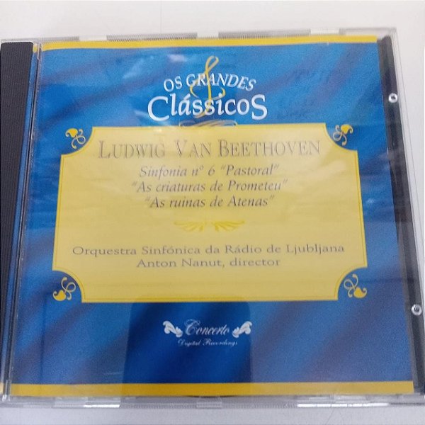 Cd Ludwig Van Beethoven - os Grandes Clássicos Interprete Orquestra Sinfonica de Rádio de Ljubljana (1994) [usado]