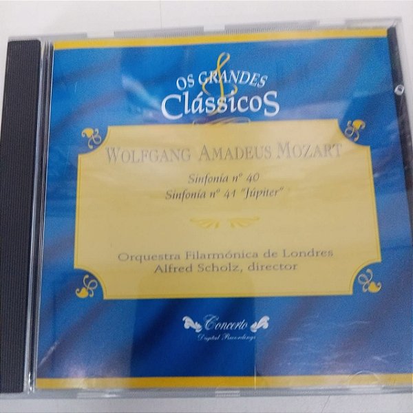 Cd Wolfgang Amadeus Mozart - os Grandes Clássicos Interprete Orquestra Filarmonica de Londres (1995) [usado]