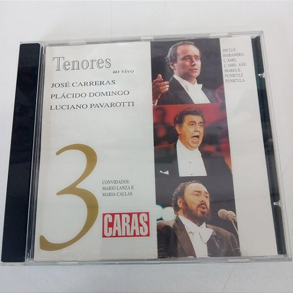 Cd Temores ao Vivo Vol. 3 - Coleção Revista Caras Interprete José Carreras , Placido Domingo e Luciano Pavarotti [usado]