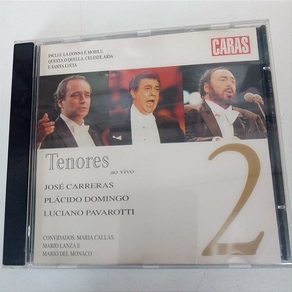 Cd Tenores ao Vivo Vol.2 - Coleção Revista Caras Interprete José Carreras, Plácido Domingo,luciano Pavarotti [usado]