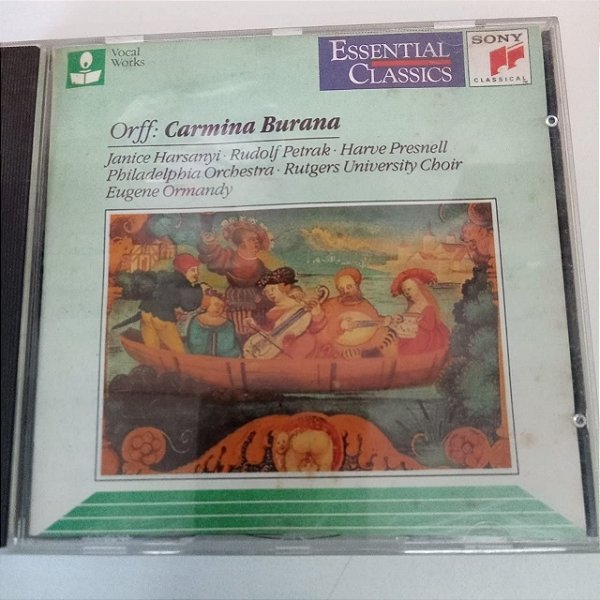 Cd Carl Orff ; Carmina Burana Interprete Carl Orff e Carmina Burana (1960) [usado]